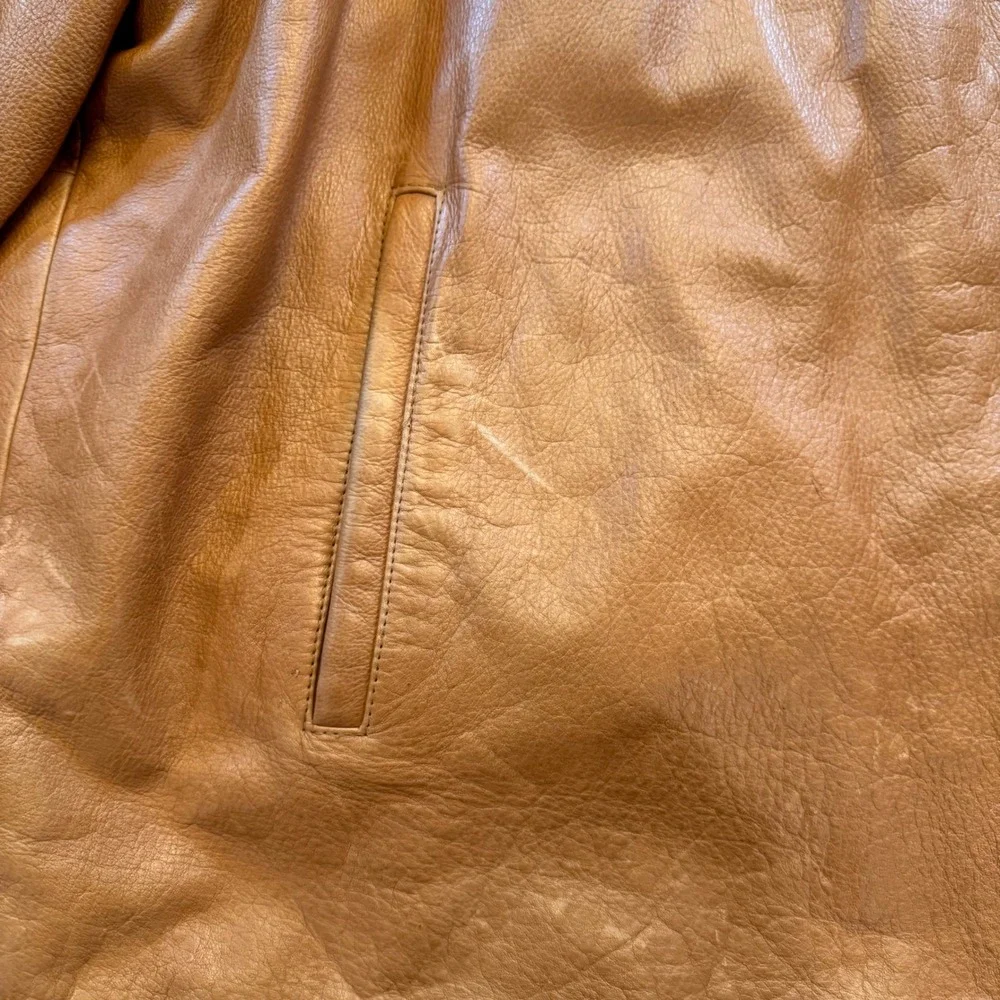 Vintage Wilsons Leather M. Julian Tan Cognac Leather Jacket Thinsulate Sz 3X‎